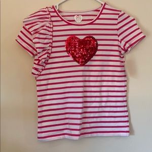 365 kids heart sequence shirt